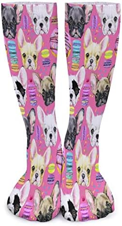 Francuski Bulldogs koljena visoke čarape slatka butina visoke čarape Funny preko teleća čarapa zima topla Duga Čarapa za muškarce žene