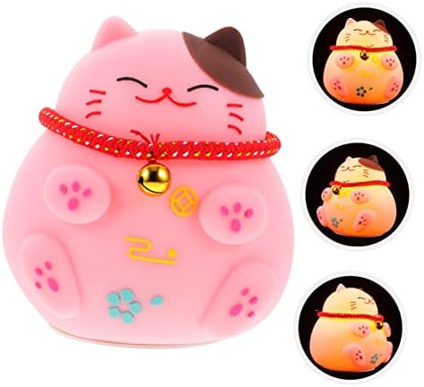 BETOOKY 3kom Lucky Cat noćno svjetlo dečiji dečiji dečiji dekor male lampe dekorativni dečiji dekor noćna