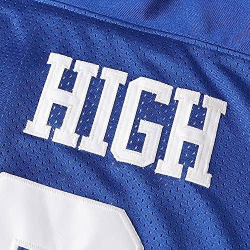 Mesospero al Bundy 33 Fudbalski dres visokog muškog polka, plava sportska majica 90-ih hip hop odjeća S-3XL