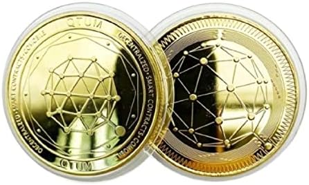 QTUM [Quantum] kripto kolekcionarski novčić u zlatu, brza dostava