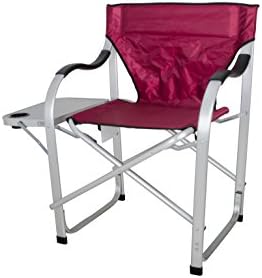 Moderan kamp SL1215 bordo sklopiva direktorska stolica za kampiranje za teške uslove rada sa pomoćnim stolom