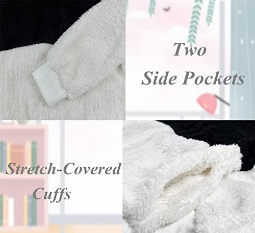 Sutlupeya Girls Fuzzy Fleece Pulover Sherpa Duksevi sa zatvaračem na patentnim zatvaračem sa džepovima