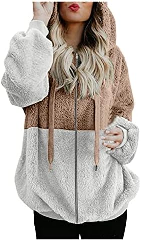 Foveguo Women Winter kaput, plus veličine Radni pulover dugih rukava za ženske ležerne zimske