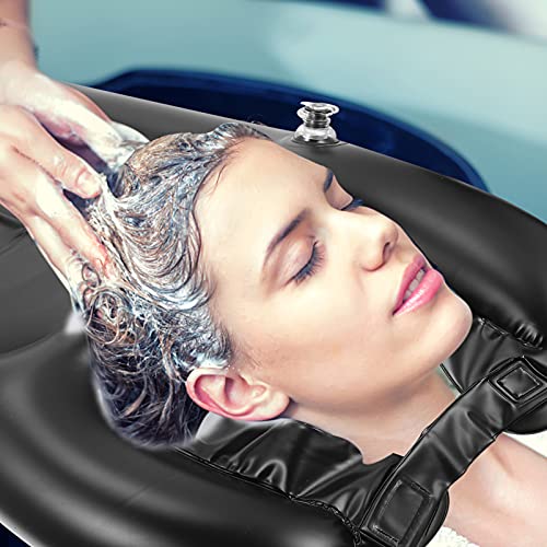 Doitool Vanjski jastuci na napuhavanje šampona na naduvavanje pansion za pranje kose Vanjski pranje glave glave za glavu Glava za glavu Pogodno za starije osobe s invaliditetom 60x38cm jastuk za kadu