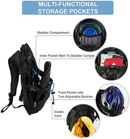 Hidratacijski ruksak sa 2l vodenom bešikom BPA besplatno lagani biciklistički ruksak za muškarce žene