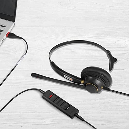 USB slušalice sa mikrofonom poništavanje buke & amp; audio kontrole Ultra Comfort USB slušalice za računar Laptop PC posao Skype UC webinar Call Center Office