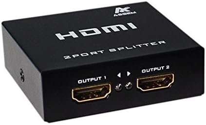 Mini crna metalna kutija za sastavljanje 2 port HDMI razdjelnik za HDTV 1080p & 3D podršku, model :, elektronička trgovina i još mnogo toga
