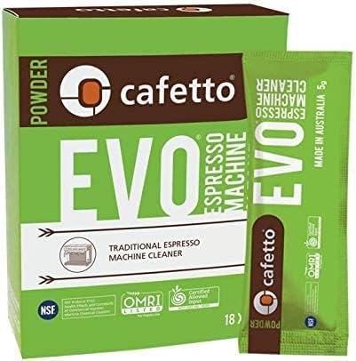 CAFETTO Organski Espresso mašina za čišćenje mašina - Evo Sachet Pack - 18 x 5g