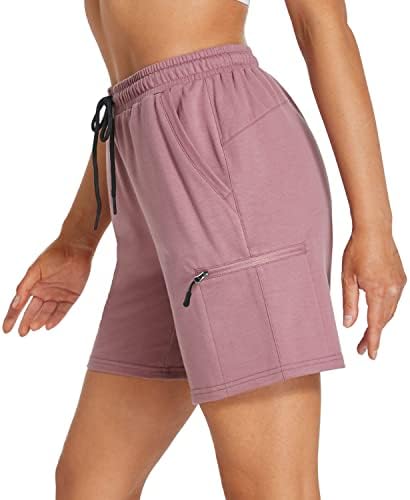 Specijalne ženske pamučne kratke hlače 7 '' Yoga Lounge Hotks znojene Bermuda Hlače za žene Gym