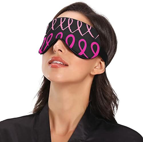 Unisex Sleep maska ​​za oči - ružičasta noćna noćna maska ​​za spavanje u udobnom omotu za spavanje