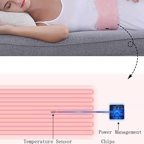 TKHP Timable električni uteralni pojas,podesivi menstrualni jastučić za grijanje u 3 koraka za ublažavanje