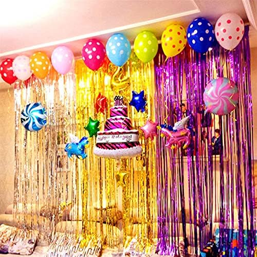 Zcxiyu pozadina folija Kiša zavjese rođendanske zabave dekoracije za dom šljokice Photo Booth rekvizite