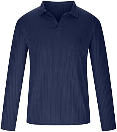 Naittiop muške košulje s dugim rukavima muškarci lagani i prozračni zatvarač na vrhu muške ležerne košulje za golf majicu