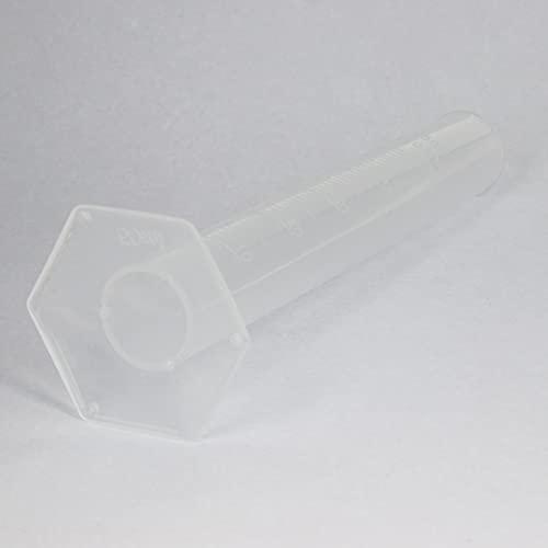 Heyarbeit 3pcs Plastični cilindrični cilindar, 50ml Merni cilindar, čašice za testiranje nauke, jednokrevetna