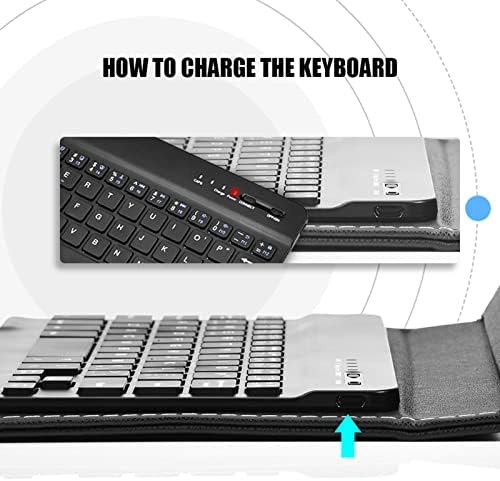 HERCHR univerzalna Bežična Bluetooth tastatura poklopac za preklopnu futrolu Bluetooth Navlaka za tastaturu