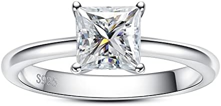 AimiIee zaručnički prstenovi od moissanita ovalnog reza 1.2 ct/1.5 ct D u boji VVS1 Clarity Moissanite