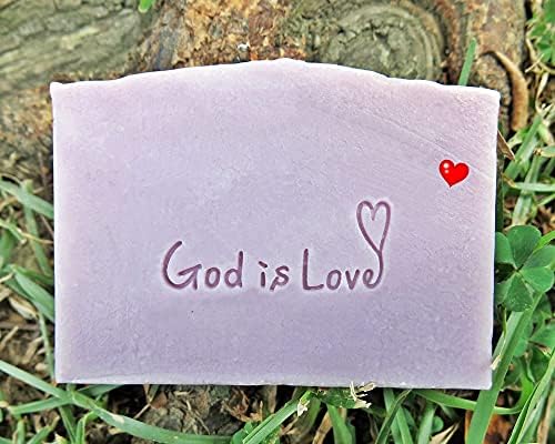 Soaprepublic Bog je ljubav akril sapuncampaccookie stamppaper stampclay keramička žiga