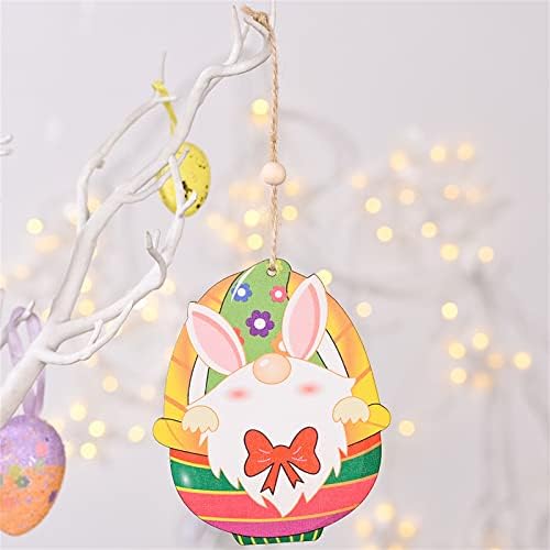 Privjesak drveni Uskrs privjesak Bunny Uskrs dekoracije privjesak ukras & visi veliki Božić Ornament