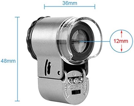 Brewix lupa,Mini prijenosni mikroskop sa svjetlosnim zumom džepni ručni mikroskopi za zlatare Uvećalice za oči