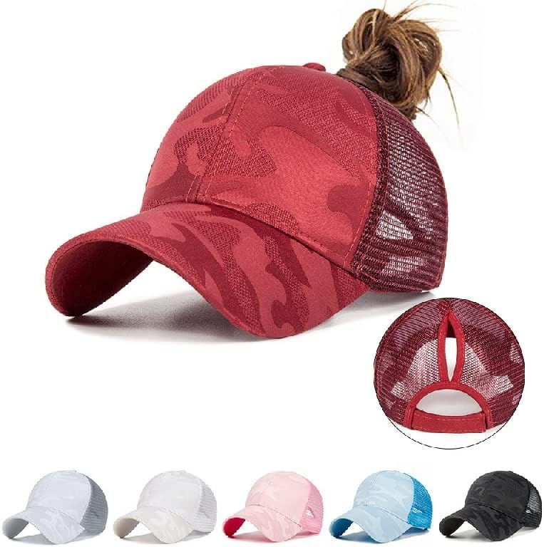 ZSEDP ženska konjska bejzbol kapa ženska ljetna mreža ima ženske modne Hip Hop šešire Casual podesive na