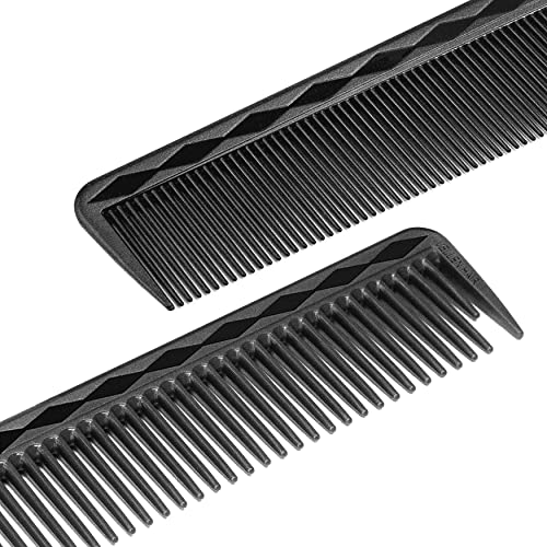 Vellen kosa ultimate češljem za rezanje 7 inča za muškarce, neraskidivi Pei materijal 430 ° F Barber Combines otporan na zadnju za frizere, male češljane zube i ekstra širok češlje zuba