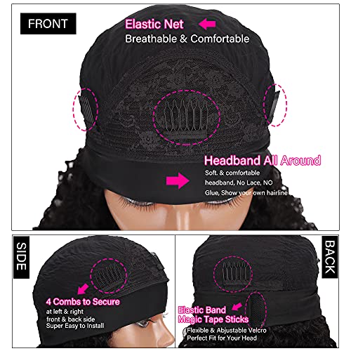 SIADEE kovrdžava perika za glavu za crne žene perike za ljudsku kosu, brazilska kovrdžava ljudska