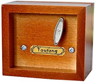 Youtang Music Box, Drvena muzička kutija za Rhinestone, Muzičke igračke, Tune: Reka Moon