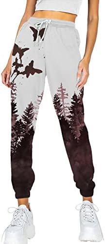 Xiloccer ženska vježba hlače za žene džepne pantalone korijene tiskane udobne vježbu vještaka atletski