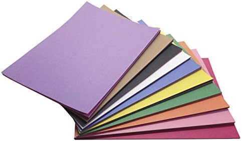 Dječji građevinski papir, 9 x 12 inča, različite boje, 500 listova - 1465886