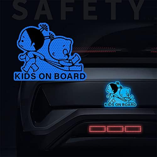 Dreothy 2kom dječje naljepnice za automobile na brodu,Noćno upozorenje visokog intenziteta baby on Board