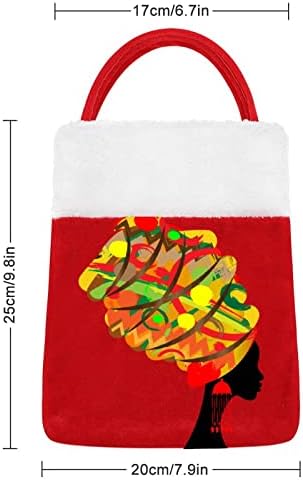 Afričke žene Božić torbe slatka Tote torbica džep za bombone poklon Božić stablo visi dekorativni