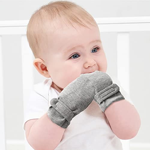 Rukavice za novorođenčad bez ogrebotina ostaju, pamučne prozračne, podesive rukavice za dojenčad za dječake i djevojčice rukavice