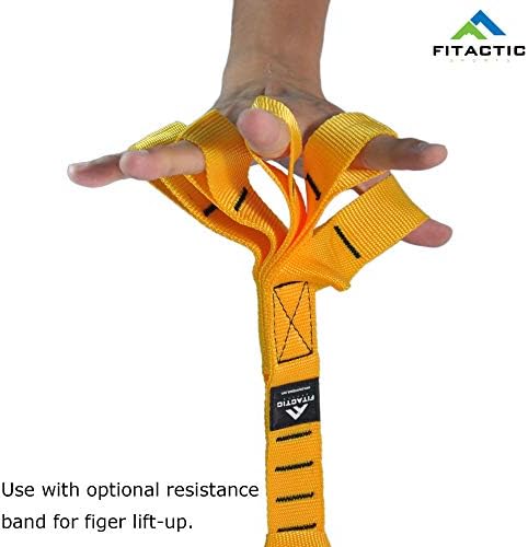 FITactic nadograđeni 1 par Eagle Loops Grip za prst ruku ručni zglob jačanje Trening paket sa 3.5 inčnim penjanjem na čvrstu snagu treninga Pull Up Ball držači za kaiševe