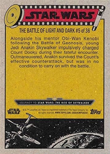 2019 TOPPS STAR WARS Putovanje za uspon Skywalker # 59 Anakin Skywalker koraka Kompjute Trgovačka kartica
