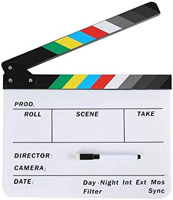 Brandon-dy 10 x12akrilni filmski režiseri Clapboard, Hollywood filming Slate Movie Clapboard,tabla za filmski