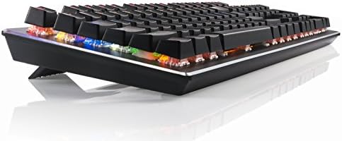 Mehanička tastatura za igre, 104 nekonfliktna/anti-ghosting tastera, vodootporna tastatura, višebojno pozadinsko osvetljenje, mnoga podešavanja pozadinskog osvetljenja i načini igre
