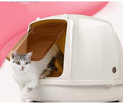 Zatvoreni toalet za mačke LOVEPET velika kutija za otpatke Dezodorizacija, ukus, Bakteriostatik sprečavaju da mačja stelja izađe bijela, S