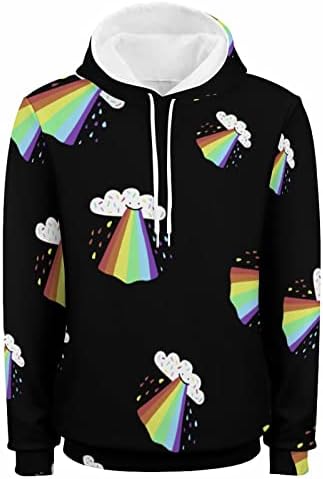 Rainbow Blast Hoodies za muškarce ženske dukseve od flisa sa dizajnom pulover Dugi rukav grafički Top