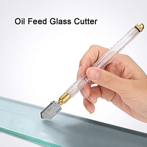 Ručno držana plastična ručka rezač stakla punjenog uljem multifunkcionalni alat za sečenje olovke za označavanje