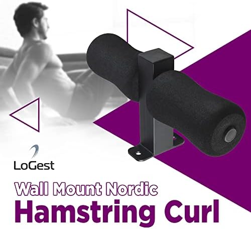 LoGest zidna Mašina za uvijanje nordijskih tetiva-kompaktna oprema za fitnes - čelik & amp; pjenasta podstavljena šipka za gležanj svestrani alat za vježbanje za nordijske kovrče španski čučnjevi trbušnjaci jezgra & amp; više