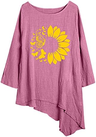 Žene Ležerne prilike dugih rukava TOP modni uzorak ispisana bluza Udobna ovratnica Loose Duks pulover