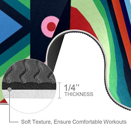 Unicey Art geometrijski Huichol PatternYoga Mat debeli Neklizajući prostirke za jogu za žene&prostirke