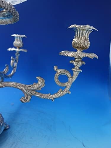 Viktorijanska srebrne epergne circa 1890 sa motivom grožđa od 4 ruke