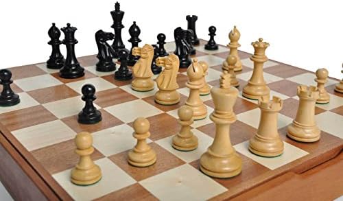 House of Staunton Grandmaster Chess Set and Casket Combination-4.0 King