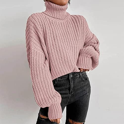 Ženske turtleneck džempere Ležerne prilike pulover pulover, lagani džemperski džemper