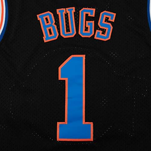 Muški košarkaški dres #1 # 10#! 1/3 Bugs Lola Taz Tweety svemirski dres Dresovi bijeli/crni s-XXL