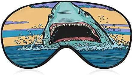 Opasna agresivna morski psi u oceanskom snakom masku za oči meka smiješna hladovina za oči za pokrov za spavanje