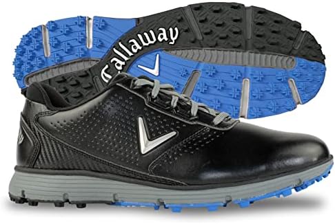 Callaway muške Balboa sportske cipele za Golf, Crna/Siva, 11