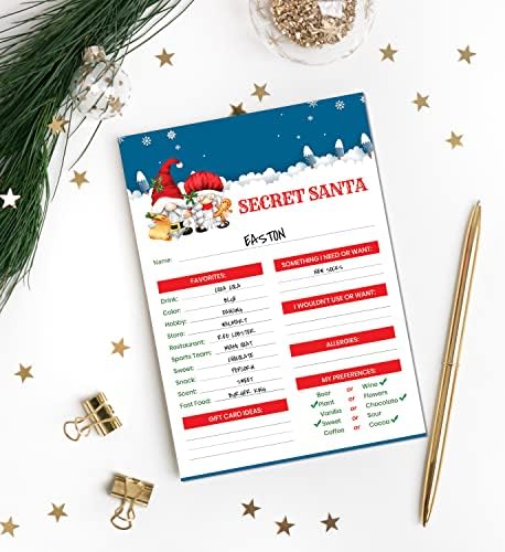 15 tajni obrazac upitnika Santa za razmjenu poklona za odmor u uredu, posao, porodicu ili prijatelje