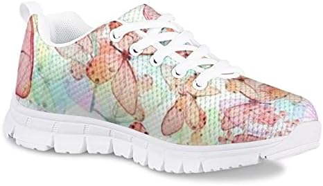 Dolyues Girls tenisice mrežaste sportske cipele prozračne lagane cipele za trčanje ružičaste cvijeće